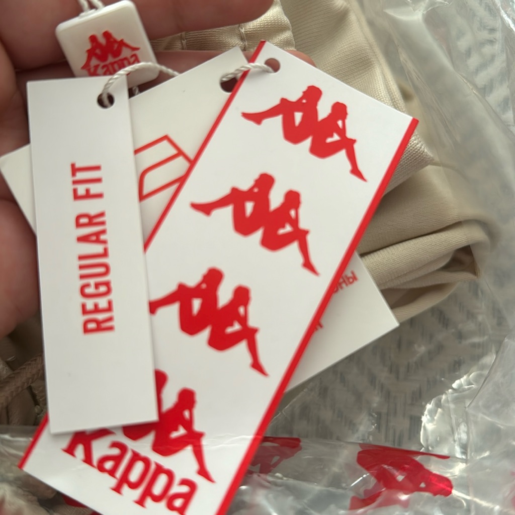 Brand New Kappa Trackpants 222 Banda Rastoriazz Trackpants Beige White Brand New Kappa Trackpants 222 Banda Rastoriazz Trackpants Beige White